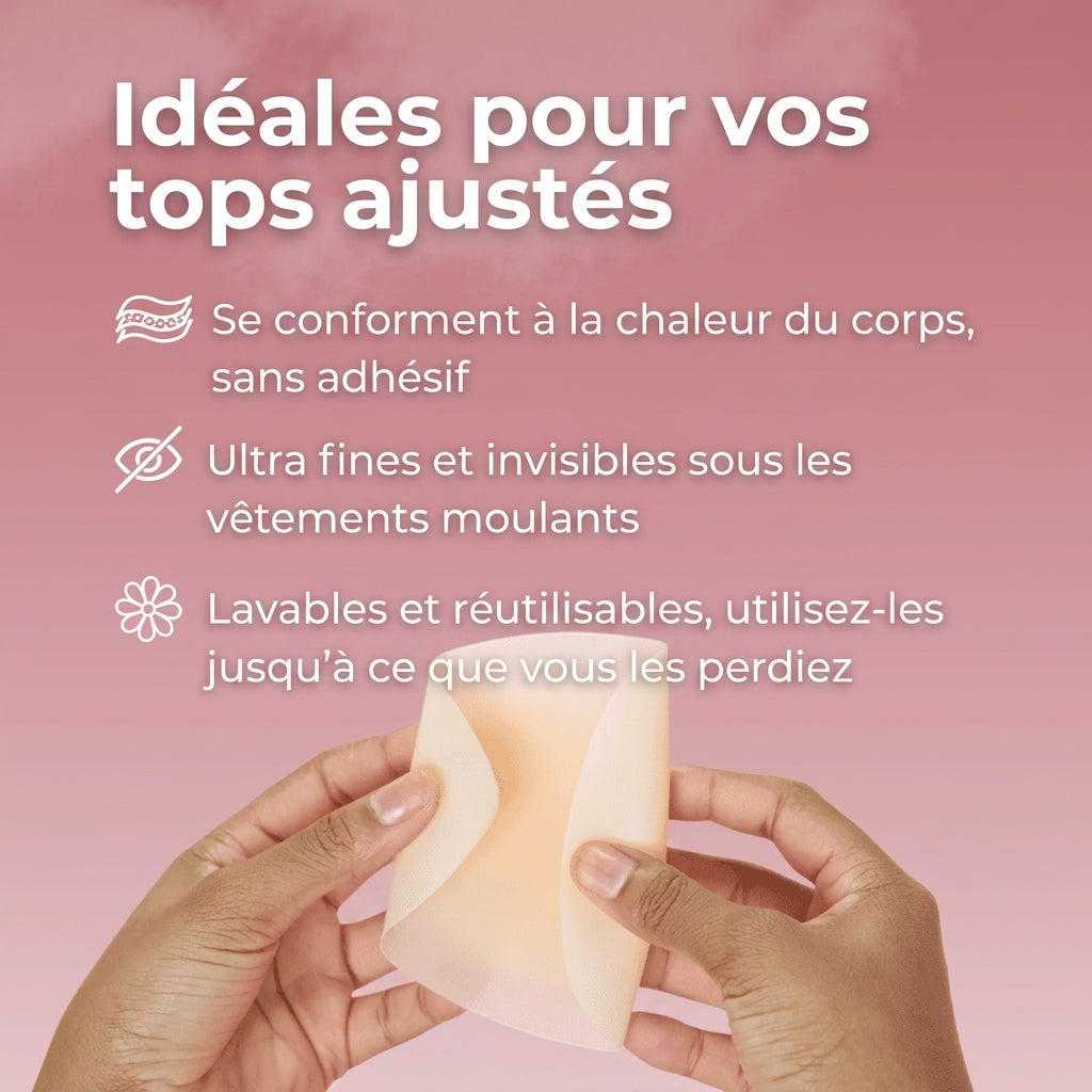 Cache-tétons triangulaires sans adhésif