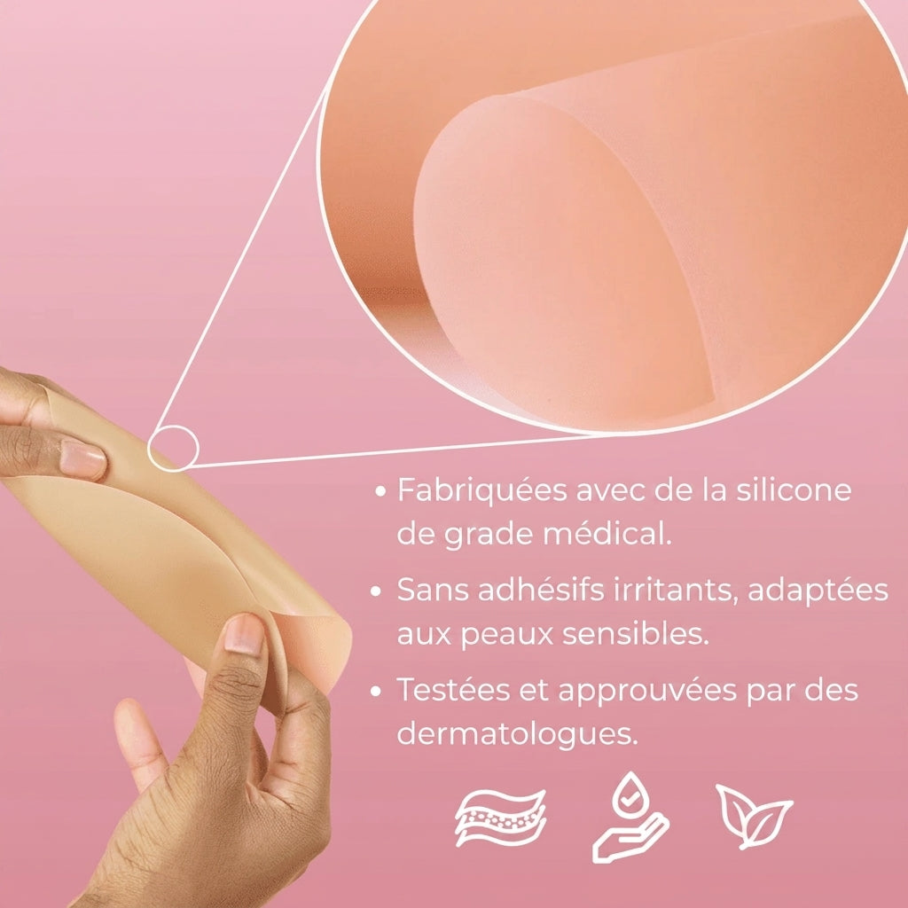 Cache-tétons ronds sans adhésif